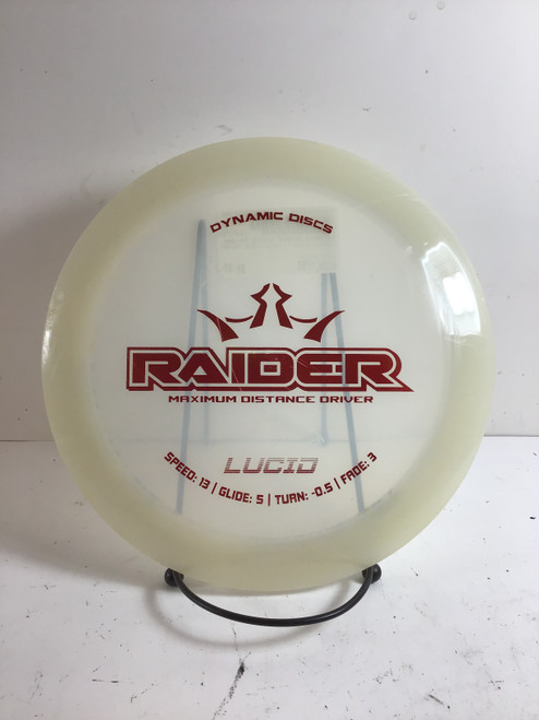 Vist Large View of Product Image Which is Used Dynamic Discs LUCID RAIDER Disc Golf Driver White 175g