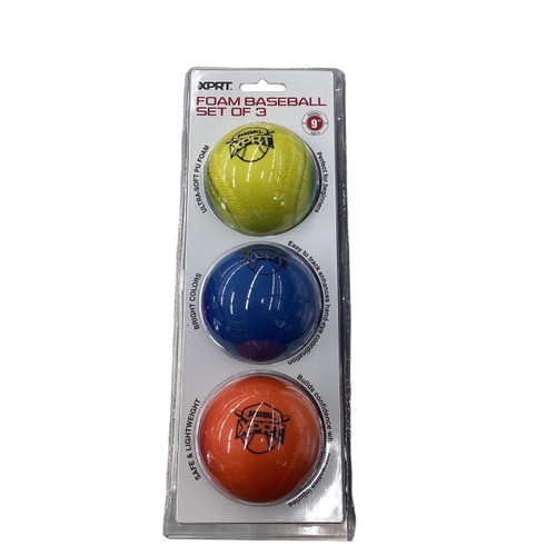 Vist Large View of Product Image Which is New 9" PU BASEBALL 3 PACK