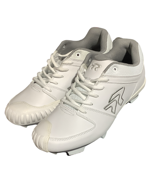 Vist Large View of Product Image Which is Used Ringor FLITE BB/SB Cleats White Senior 11