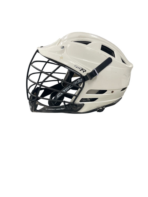 Vist Large View of Product Image Which is Used Cascade CPV-R Lacrosse Helmet White One Size
