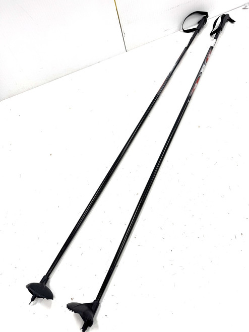 Vist Large View of Product Image Which is Used Alpina TR Mens XC Ski Poles Black 145 cm / 57 in