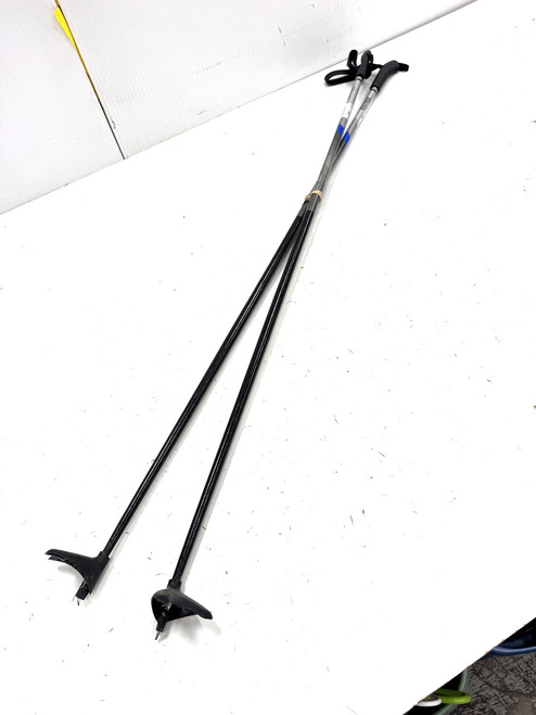 Vist Large View of Product Image Which is Used Whitewoods CROSS TRAIL Mens XC Ski Poles Black 135 cm / 54 in