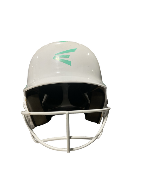 Vist Large View of Product Image Which is Used Easton WHITE/TEAL Batting Helmet w/Mask White One Size