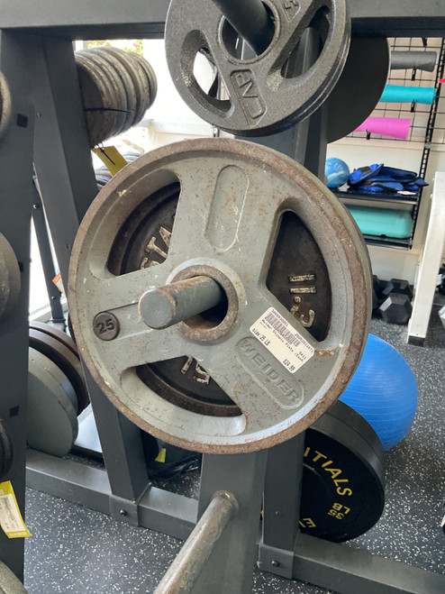 Vist Large View of Product Image Which is Used Weider Olympic Plate (Each) 25 lb