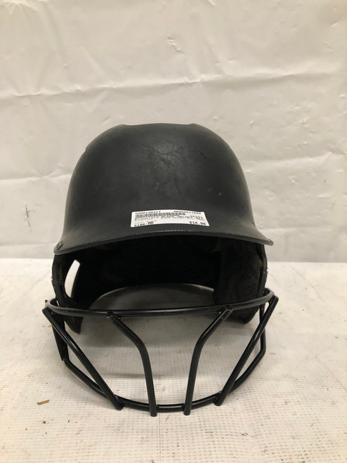 Vist Large View of Product Image Which is Used Evoshield BLACK HELMET WITH MASK Batting Helmet w/Mask Black MD