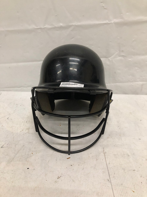 Vist Large View of Product Image Which is Used All-Star BLACK Batting Helmet w/Mask Black SM