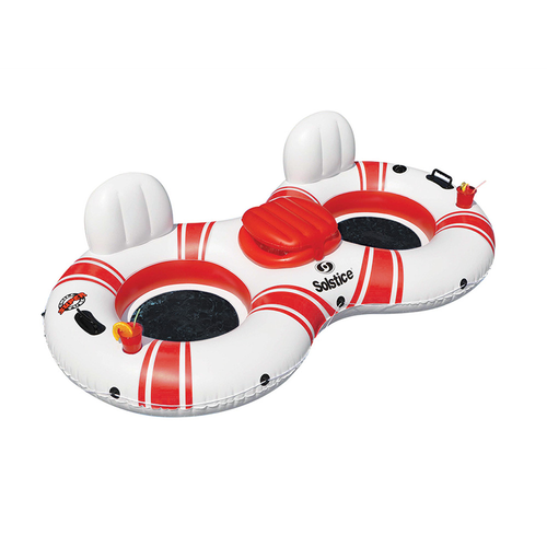 Vist Large View of Product Image Which is New Solstice Super Chill Inflatable Water Tube- 2 Riders