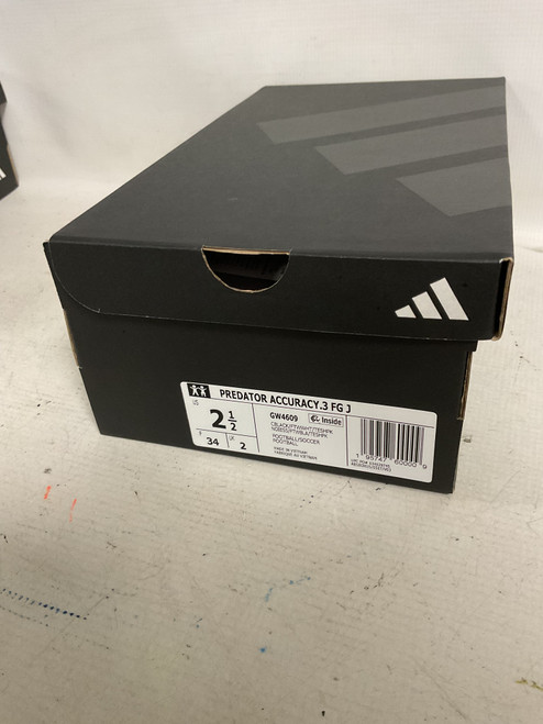 Vist Large View of Product Image Which is Used Adidas PREDATOR ACCURACY .3 FG J Soccer Cleats Black Junior 02.5