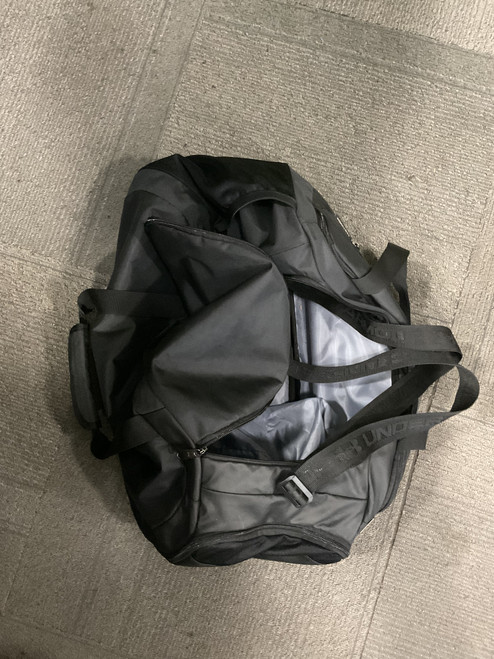 Vist Large View of Product Image Which is Used Under Armour SMALL DUFFLE BAG Soccer Player Duffel Bag Black
