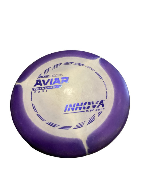 Vist Large View of Product Image Which is Used Innova HALO NEXUS AVIAR Disc Golf Putter Purple