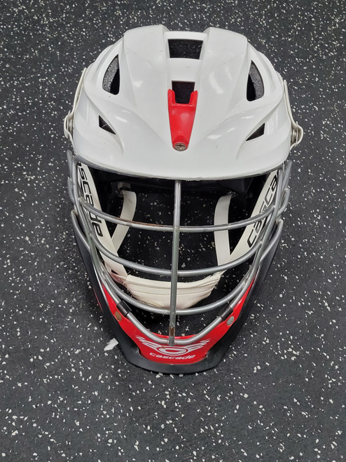 Vist Large View of Product Image Which is Used Cascade S Lacrosse Helmet White One Size