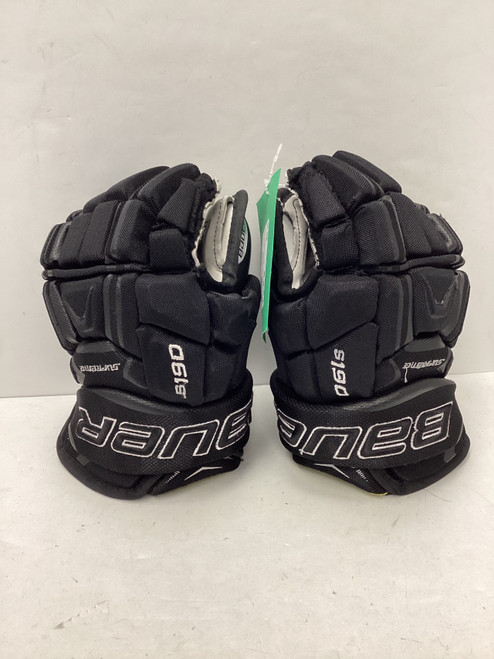 Vist Large View of Product Image Which is Used Bauer SUPREME S190 Junior Gloves Black 11"