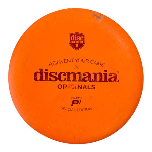 Vist Large View of Product Image Which is Used Discmania FLEX 1 P1 Disc Golf Putter Orange 176g