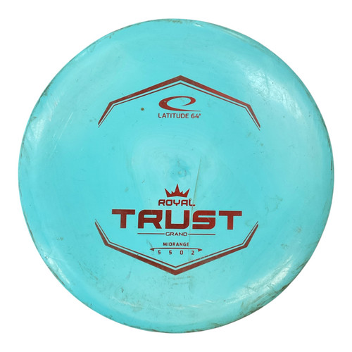 Vist Large View of Product Image Which is Used Latitude 64 ROYAL GRAND TRUST Disc Golf Mid Range Turquoise 177g