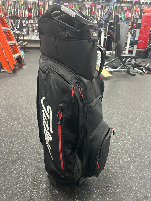 Vist Large View of Product Image Which is Used Titleist 7-WAY CART BAG Mens Cart Bag Black