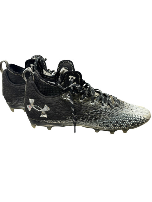 Vist Large View of Product Image Which is Used Under Armour SPOTLIGHT CLONE Adult FB Cleats Black Senior 13