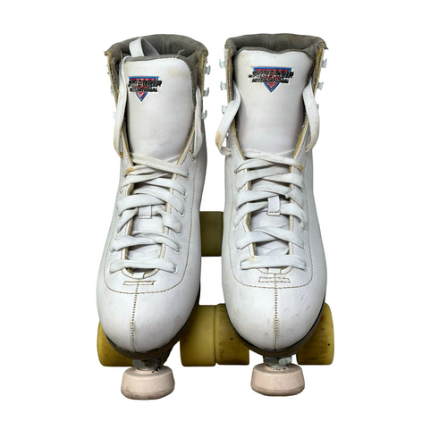 Vist Large View of Product Image Which is Used Sure Grip INTERNATIONAL Senior Roller Quad Skates White Senior 10