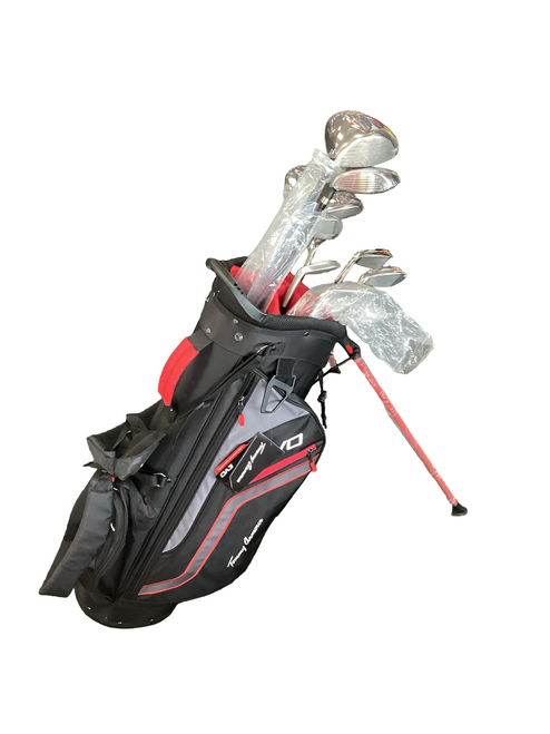 Vist Large View of Product Image Which is Used Tommy Armour EVO Mens Package Set RH Black And Red 12 Piece
