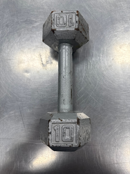 Vist Large View of Product Image Which is Used 10-LB HEX DUMBBELL Hex Dumbbell (Each) 