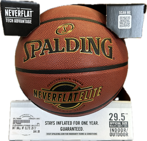 Vist Large View of Product Image Which is New Basketball BALL Never Flat  ELITE 29.5"