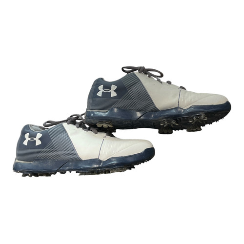 Vist Large View of Product Image Which is Used Under Armour Jr Golf Shoes White Junior 05