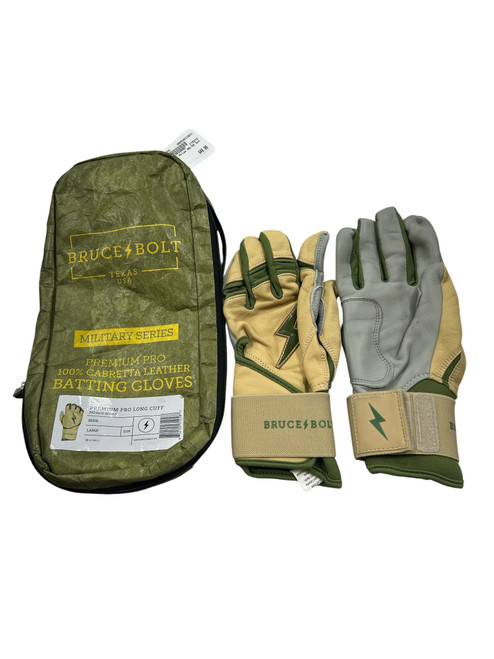 Vist Large View of Product Image Which is Used BB/SB Batting Gloves Green LG