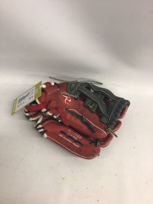 Vist Large View of Product Image Which is Used Rawlings SURE BB/SB Glove RH Throw Red 11 1/2"