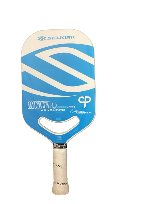 Vist Large View of Product Image Which is Used Selkirk INVIKTA VANGUARD Pickleball Racquet White