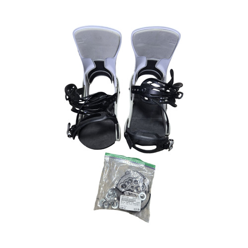 Vist Large View of Product Image Which is Used Burton CARTEL X BINDINGS LG Mens Binding Only White LG