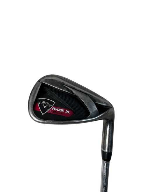 Vist Large View of Product Image Which is Used Callaway RAZR X BLACK Golf Wedge Mens RH Gun Metal Grey Pitching Wedge
