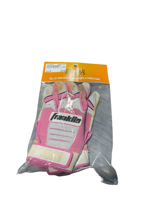 Vist Large View of Product Image Which is Used Franklin BB/SB Batting Gloves Pink Senior