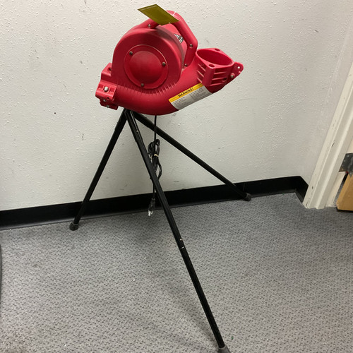 Vist Large View of Product Image Which is Heater Power Alley Pro Baseball Pitching Machine, Red