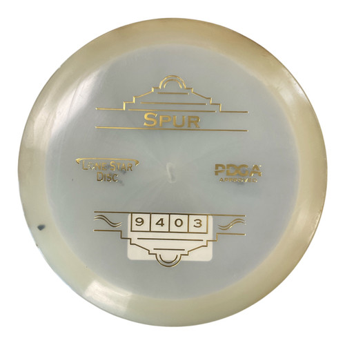 Vist Large View of Product Image Which is Used Lone Star Disc GLOW SPUR Disc Golf Driver Almond 175g