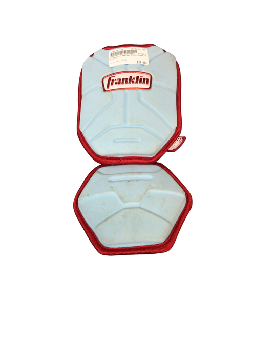 Vist Large View of Product Image Which is Used Franklin BB/SB Shin/Foot Protector Royal Blue