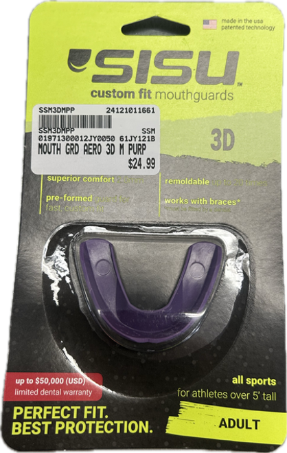 New MOUTH GUARD AERO 3D M PURP Vist Large View of Product Image Which is New MOUTH GUARD AERO 3D M PURP