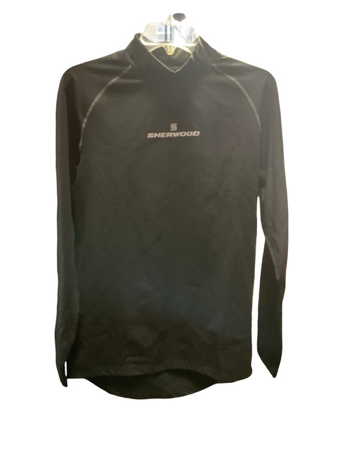 Vist Large View of Product Image Which is New Sher-wood Cold Weather Long Sleeve Hockey Tops Senior Black LG