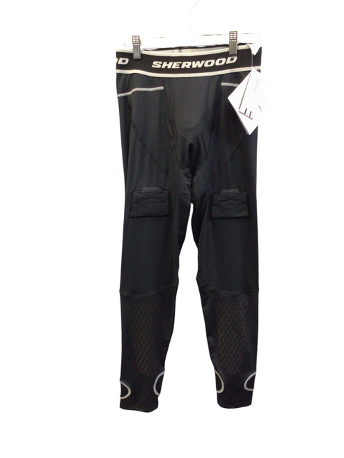 Vist Large View of Product Image Which is New Sher-wood Rekker Cut Resistant Jock Senior Hockey Bottom MD