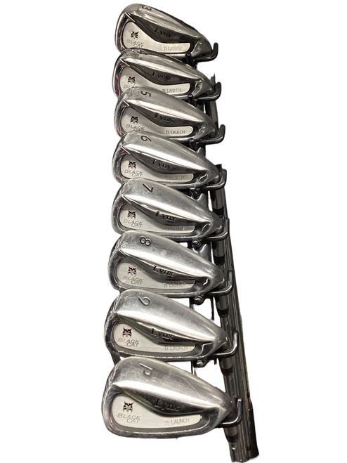 Vist Large View of Product Image Which is Used Lynx BLACK CAT TI LAUNCH Mens Golf Iron Set Right Hand 3I-PW