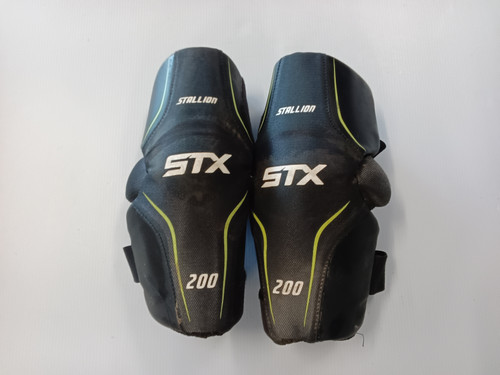 Vist Large View of Product Image Which is Used STX STALLION Lacrosse Arm Pads/Guards Black MD