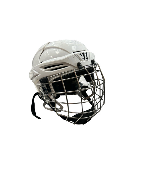 Vist Large View of Product Image Which is Used Warrior COVERT PX+ COMBO UNCERT MD Helmet Cage Combo White MD