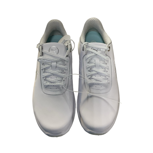 Vist Large View of Product Image Which is Used Puma Mens Golf Shoes White Senior 10.5