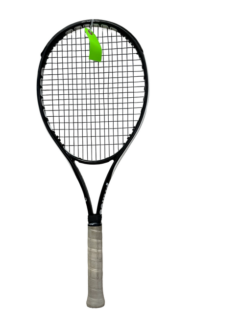 Vist Large View of Product Image Which is Used Prince O3 SPEED PORT PRO WHITE Adult Mid Plus Tennis Racquet Black 4 3/8"