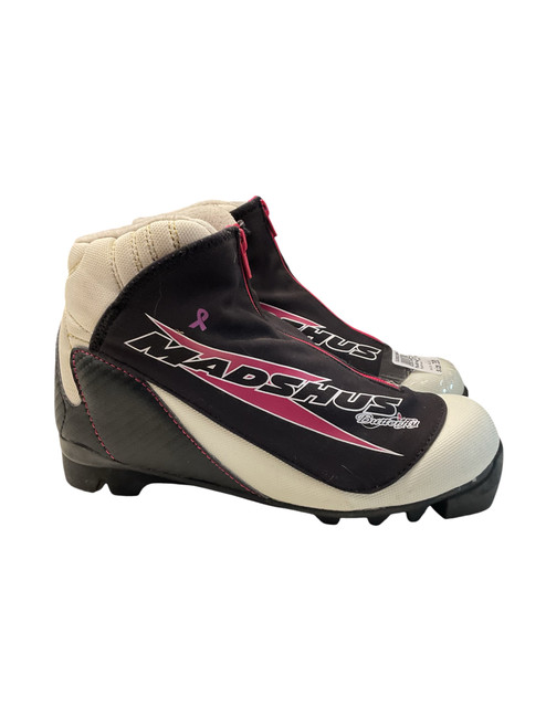 Vist Large View of Product Image Which is Used Madshus BUTTERFLY NNN SZ 3 Girls NNN XC Ski Boots Black JR-03