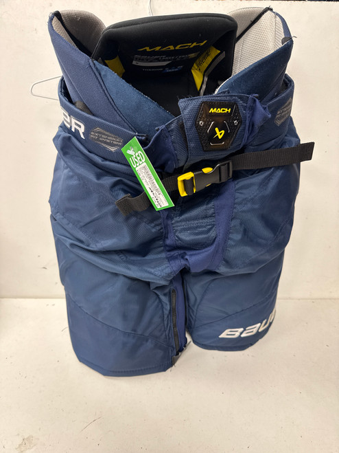 Vist Large View of Product Image Which is Used Bauer SUPREME MACH Intermediate Pant Navy Blue LG (new= $250)