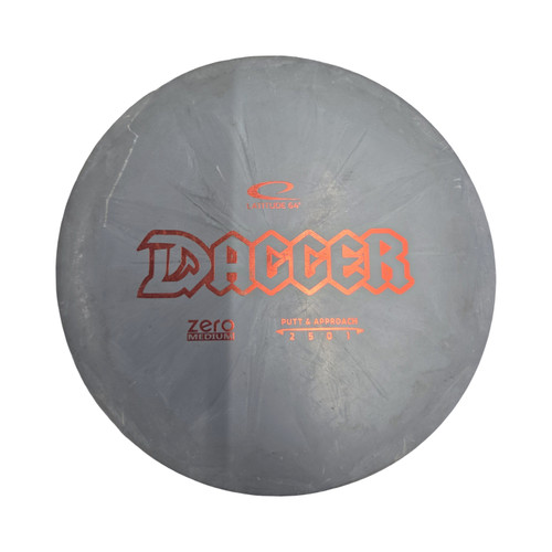 Vist Large View of Product Image Which is Used Latitude 64 DAGGER ZERO MED Disc Golf Putter Grey