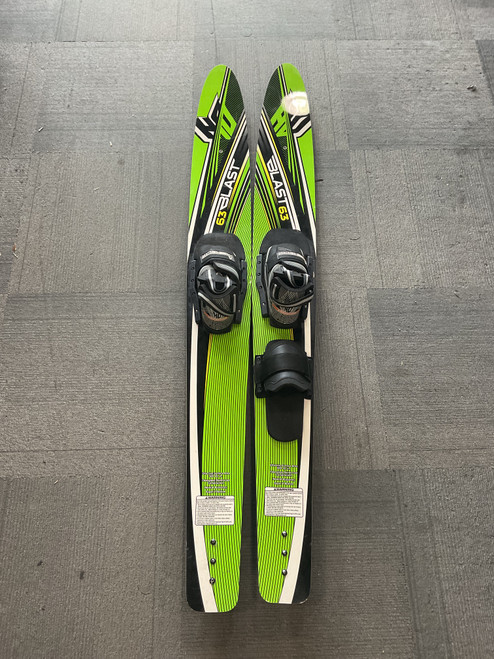 Vist Large View of Product Image Which is Used HO BLAST Pair of Skis Green 63"