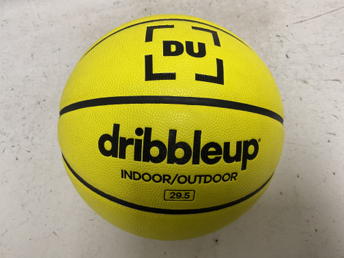 Vist Large View of Product Image Which is Used DRIBBLE UP Indoor/Outdoor Basketball Adult Yellow 29 1/2"