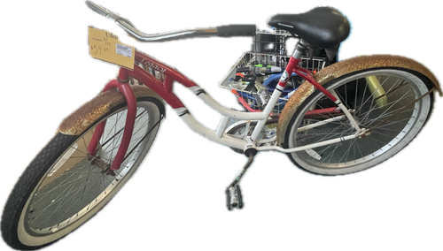 Vist Large View of Product Image Which is Used LEGACY Cruiser Bike Womens Red 17-18" - MD  Frame
