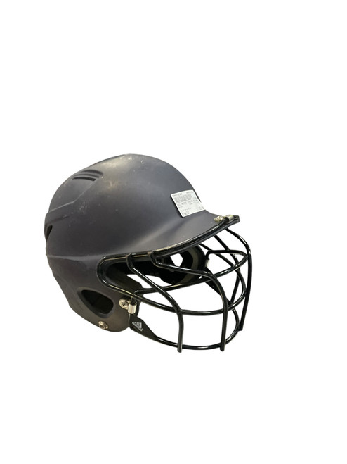 Vist Large View of Product Image Which is Used Adidas TRIPLE STRIPE Batting Helmet w/Mask Navy Blue SM