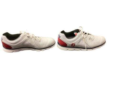 Vist Large View of Product Image Which is Used Foot Joy Mens Golf Shoes White Senior 10.5
